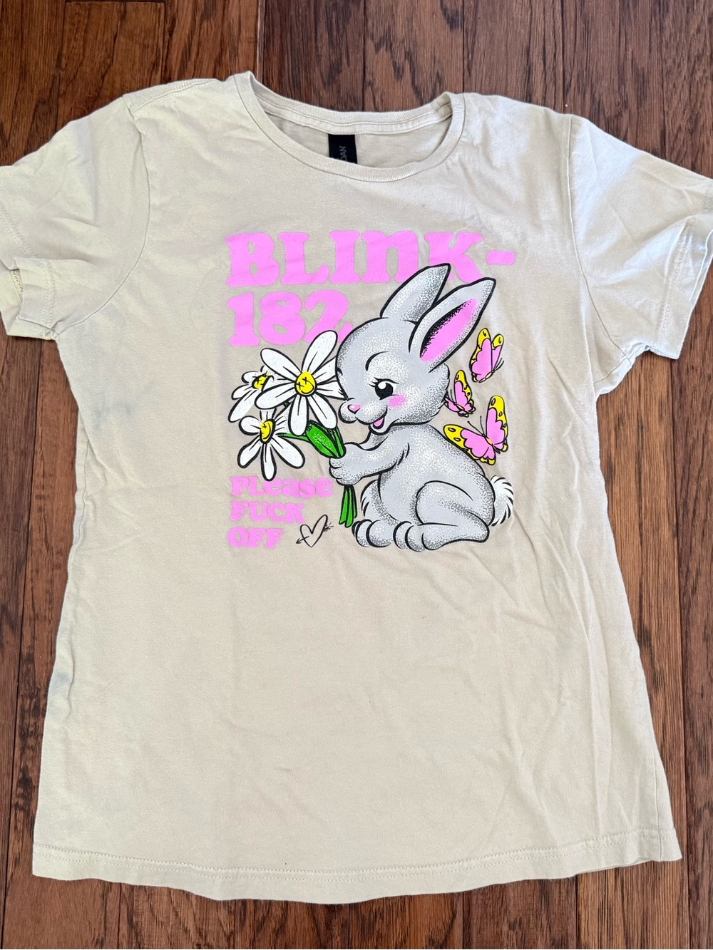 Women’s Blink 182 concert T-shirt. Bunny “please F-off”  size m